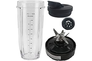 32oz Replacement Parts Cup Blade Assembly for 900/1000W Ninja Professional Kitchen NutriBlender