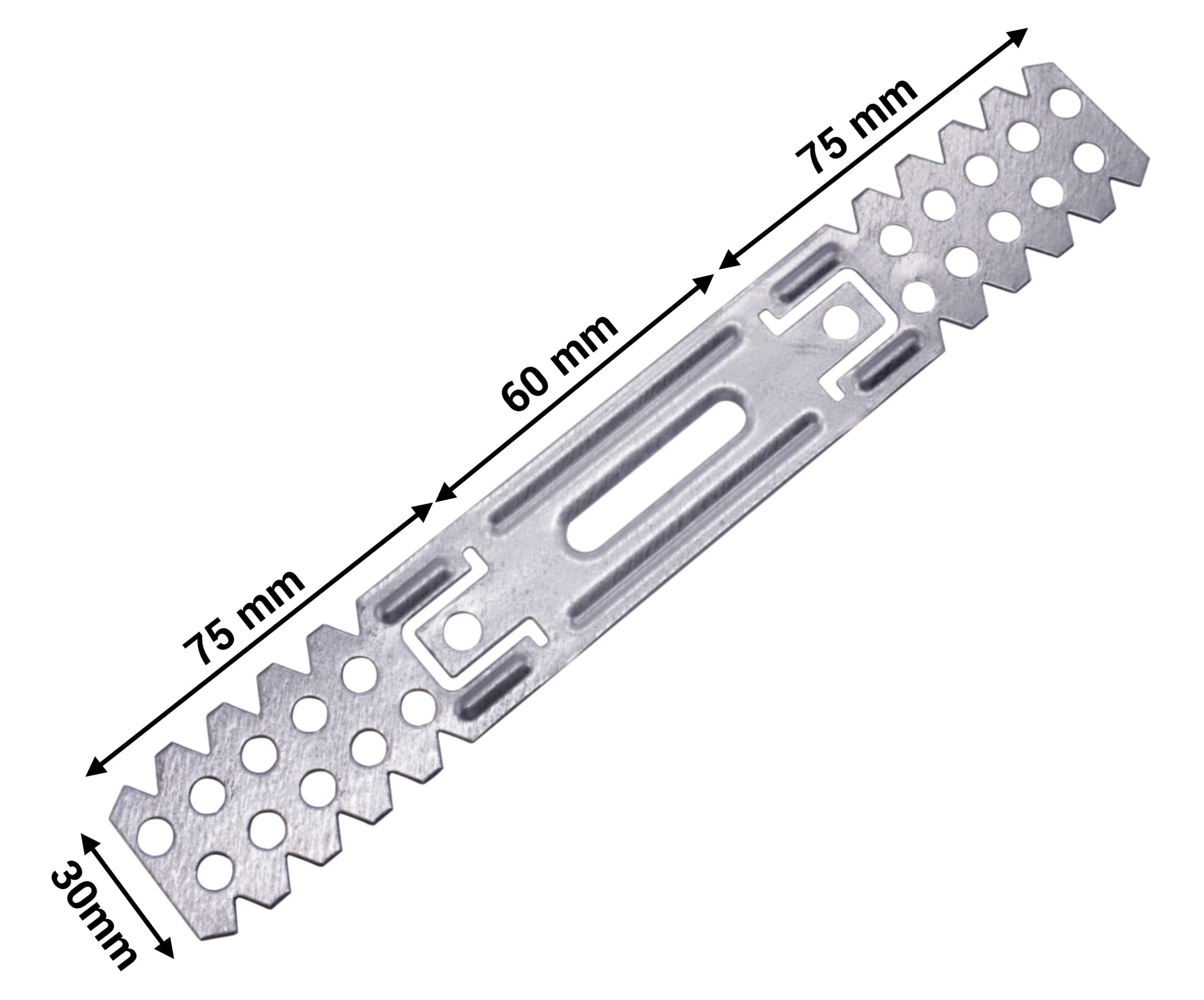SKIR'CO (10 pcs) Mounting Brackets 60/75 mm, Direct Ceiling Hangers, U-Hanger for CD Profile - Image 3