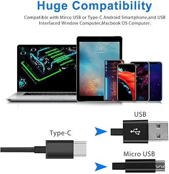 2 Directions Rotating Borescope, Pipe Gap Inspection Digital Video Borescope, Waterproof Snake Camera for Mechanical Auto Tools,Hard Cable,1m