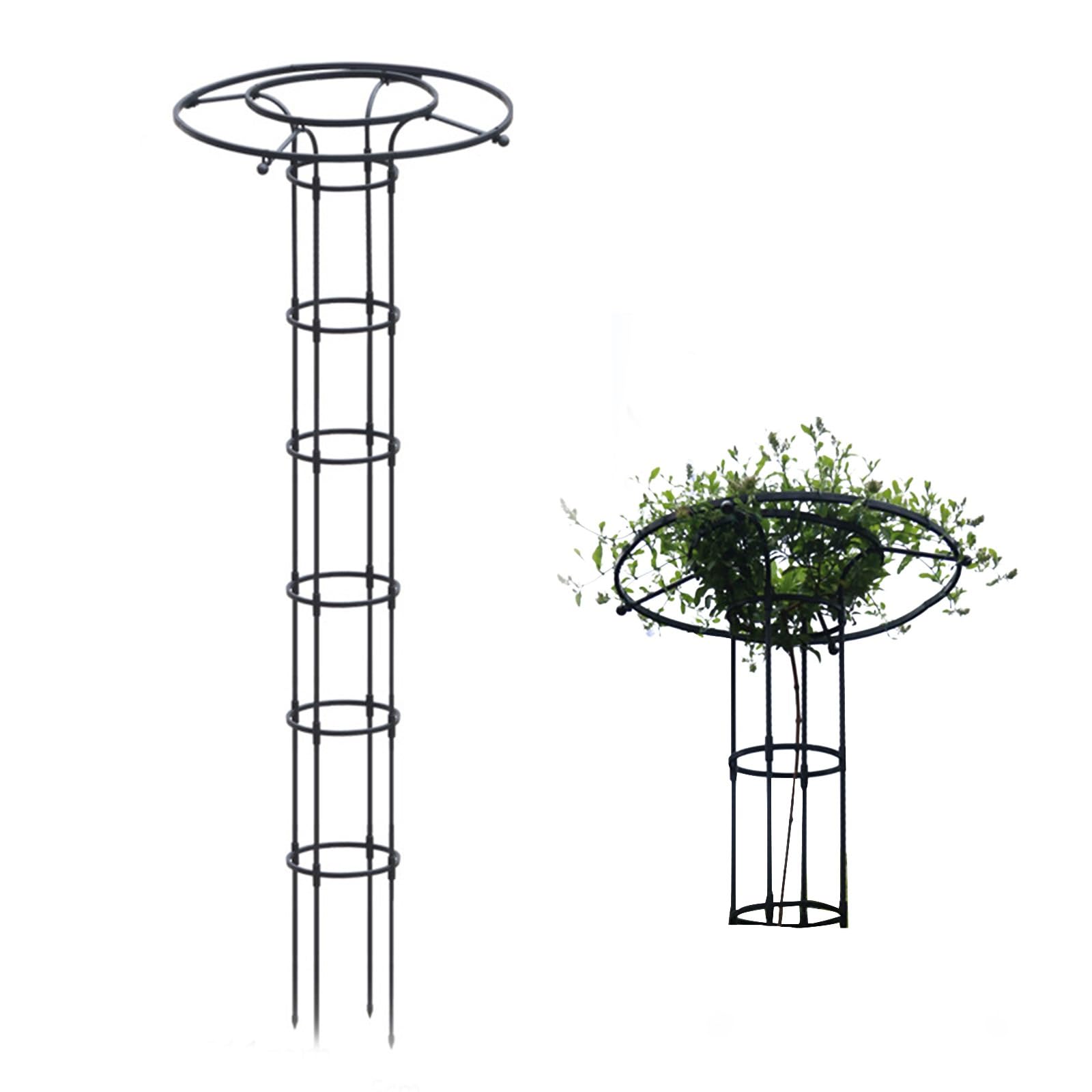 Treillis parapluie grand format 210cm tuteur obélisque de jardin