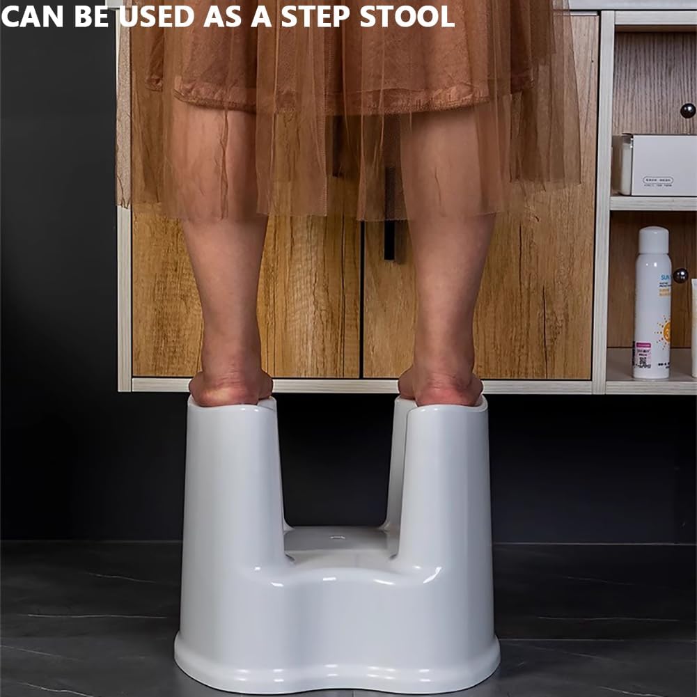 Lightweight Shower Chair Seat, U-Shaped Shower Chair Stools, 220Lbs Capacity, Multifunctional Bathroom Bench Bath Chair for Elderly and Pregnants, with Hip Cleaning Space, Disabled and Adults