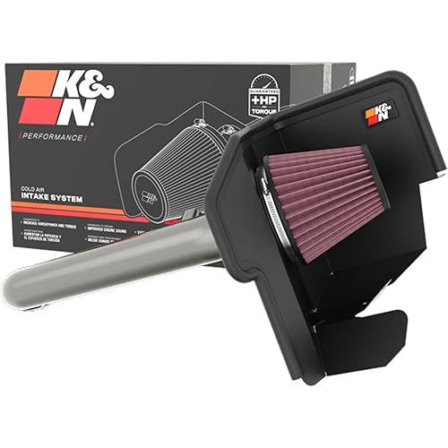 K&N Cold Air Intake System: High-Flow Air Filter, Increase Performance & Towing: Compatible with 2022-2024 Nissan: Frontier, 77-6018KC