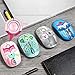 FD V8 Wireless Mouse Battery Included, 2.4G Cute Colorful Animal Slim Silent Travel Cordless Mouse Optical Designed Mice with Nano Receiver Compatible for Laptop Computer PC Chromebook (Gray Koala)