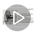 Image of Casa Copenhagen Ergonomic Mesh Computer Chair With Lumbar Support, Armrest, Executive Rolling Swivel Adjustable Mid Back - Deep Space Black & Noir Black Handle