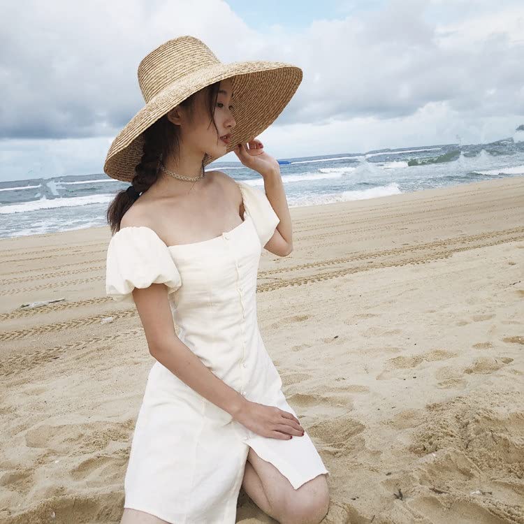 Sombrero para Mujer Sombreros de Playa de Verano Gorra para el Sol de Vacaciones