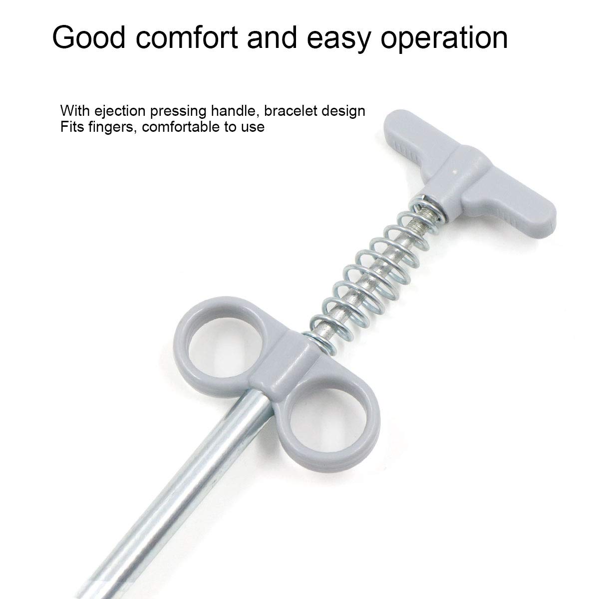 Pinza con griffe flessibile Strumento per la pulizia dei tubi Strumento di presa (sistema a pressione con molla) 4 griffe Strumento multifunzione per lo scarico della cucina, del bagno - 90 cm 1 pezzo
