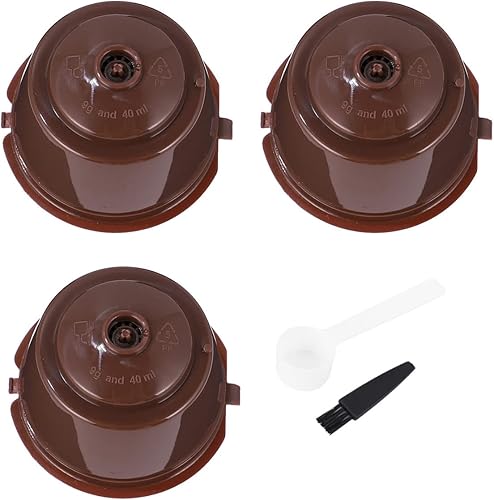 Miniatura 7 de Filtros de café de acero inoxidable 1 juego de s con cepillo cuchara s taza red reciclable s herramientas para la tienda casera compatible con