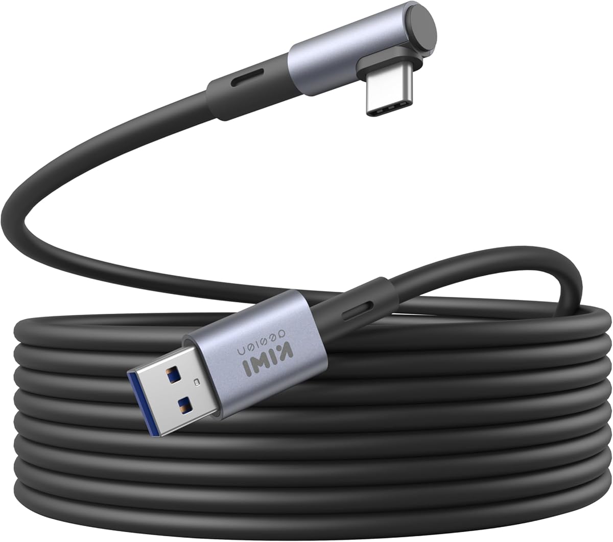 KIWI design 10FT/3M Link Cable Compatible with Quest 3S/3/2/1/Pro, and Pico 4, USB3.0 LinkCable with Cable Clip
