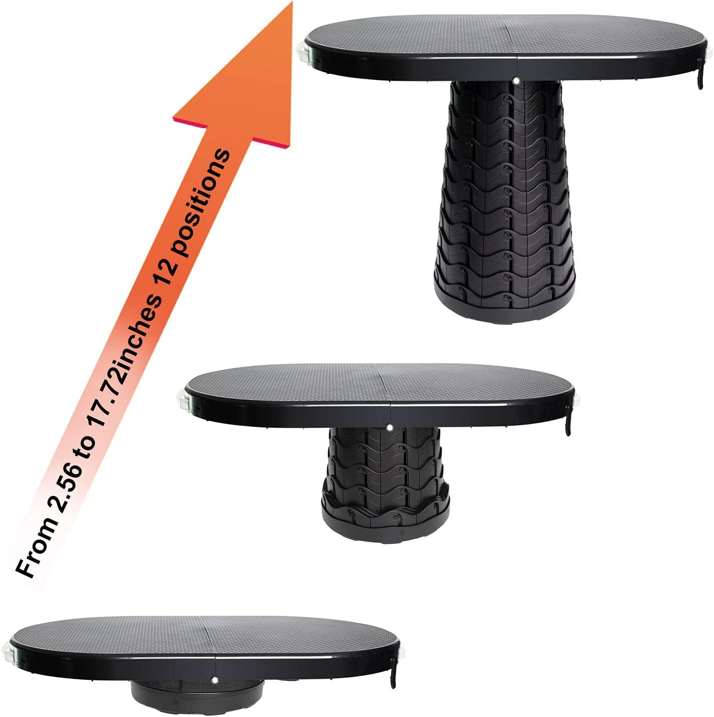 Folding Portable Camping Tables and Collapsible Stool, Fold Up Lightweight and Small, Adjustable Height Backpacking Table for Outdoor Beach BBQ, Picnic, Cooking, Festival, Indoor, Office (Blue) : Sports & Outdoors