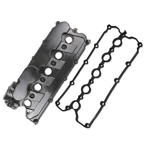 Miniatura 7 de Cubierta de válvula de motor compatible con Volkswagen Jetta Beetle Golf Passat Rabbit SportWagen 2.5L 5 cilindros sustituye a la parte 07K103469L