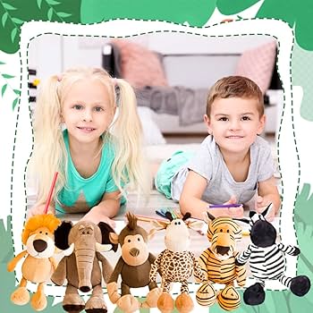 Amazon.co.jp: 6ピース 11.8インチ サファリぬいぐるみ おもちゃセット Amazon.co.jp: 6ピース 11.8インチ サファリぬいぐるみ おもちゃセット