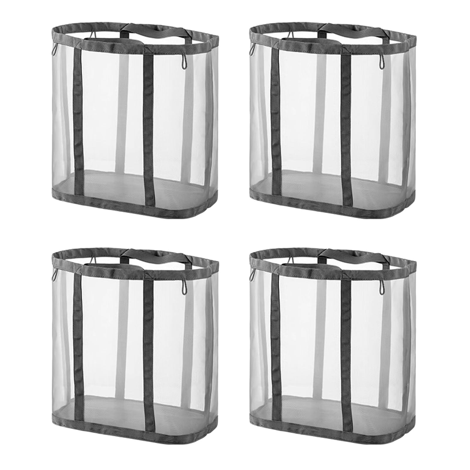 Folding dirty laundry basket, Breathable Foldable Washable Multifunctional Laundry Basket 1/2/3/4Pcs(4Pcs)