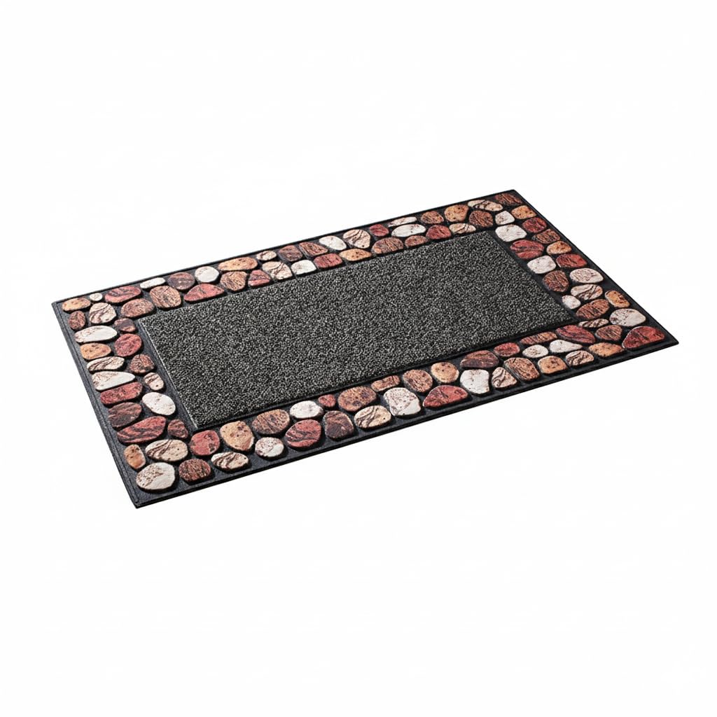 Paillasson extérieur aspect pierre EUROtops 75x45 cm antidérapant