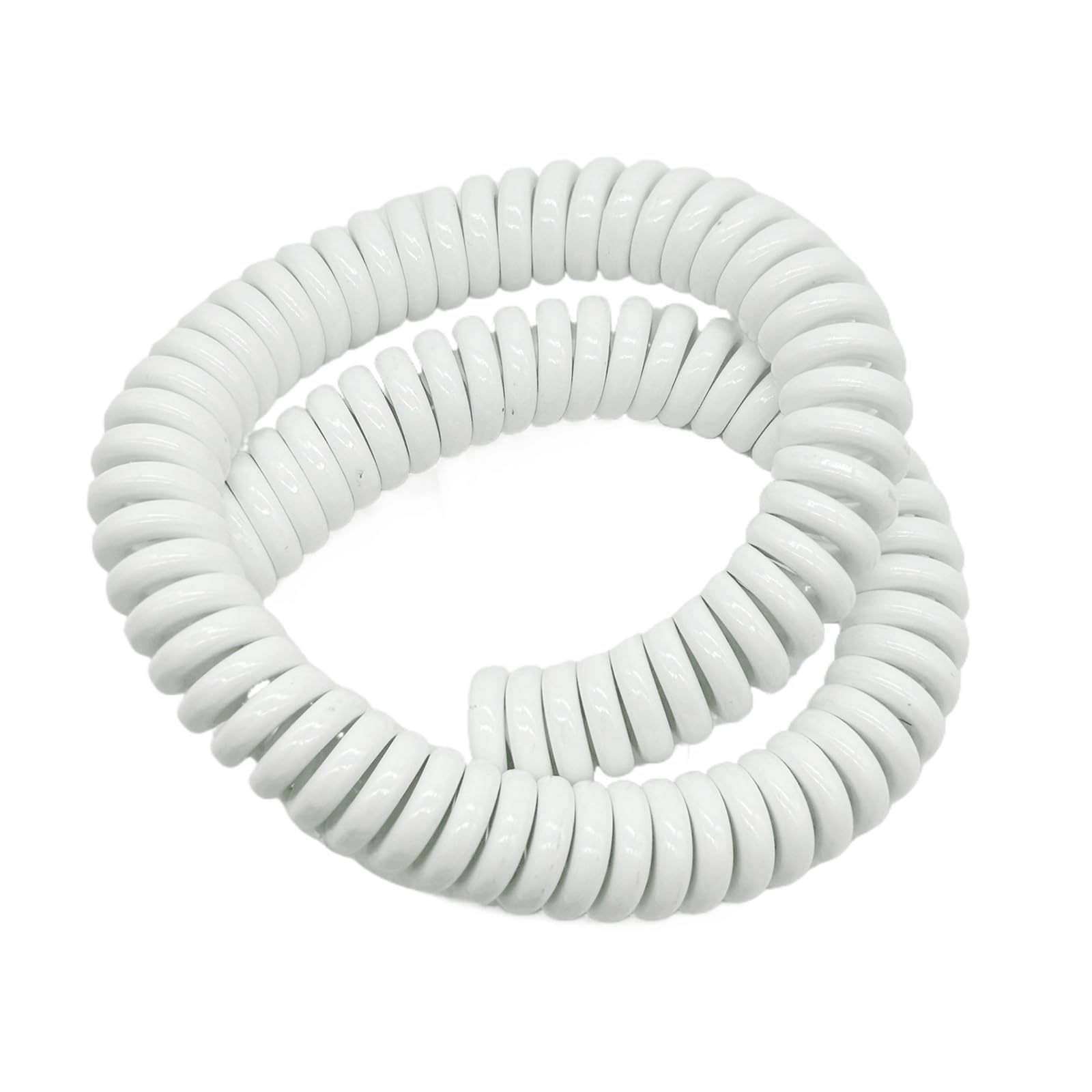PULaif Spring Spiral Cable, 0.3mm2 22AWG Spiral Wire 10M Stretchable PU Heat Resistant Retractable Multiple Cores(2 Cores)