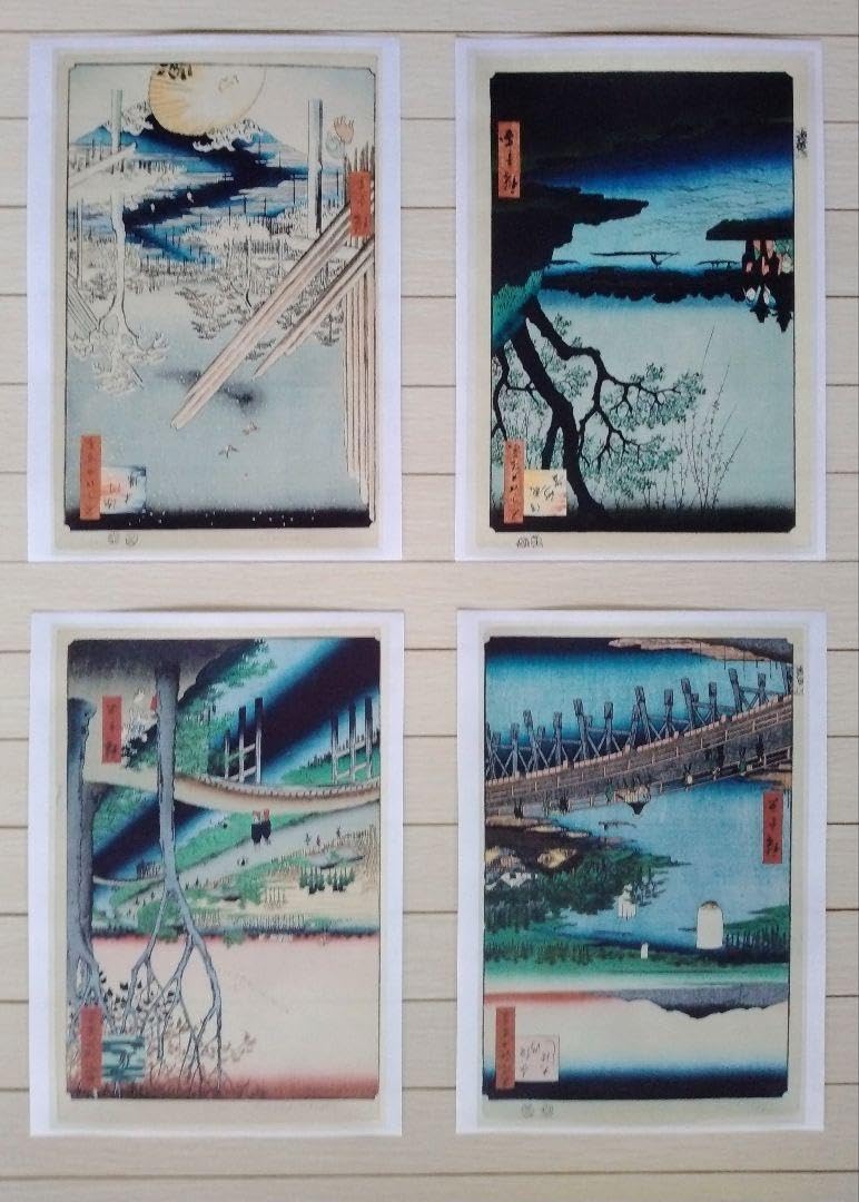 【特価】歌川広重作「名所江戸百景」冬の部　全20点　浮世絵版画・越前和紙複製画 Amazon.co.jp: 歌川広重作 名所江戸百景 冬の部 全20点 浮世絵版画