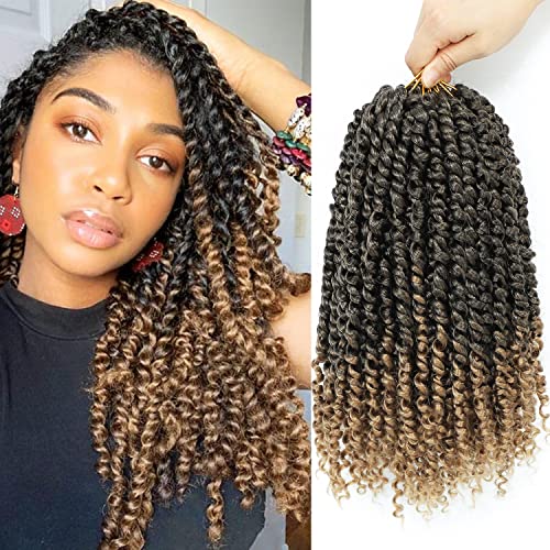 Forevery Passion Twist Hair 12 Inch Passion Twist Crochet Hair 9Packs Crochet Hair for Black Women Pretwisted Crochet Twists Hair Pre Looped T27
