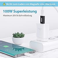 Vista 3 de 10 Gbps Adaptador USB C hembra a USB macho (paquete de 2), adaptador 3.1 USB A a USB C, sincronización de datos SuperSpeed de una cara XAOSUN