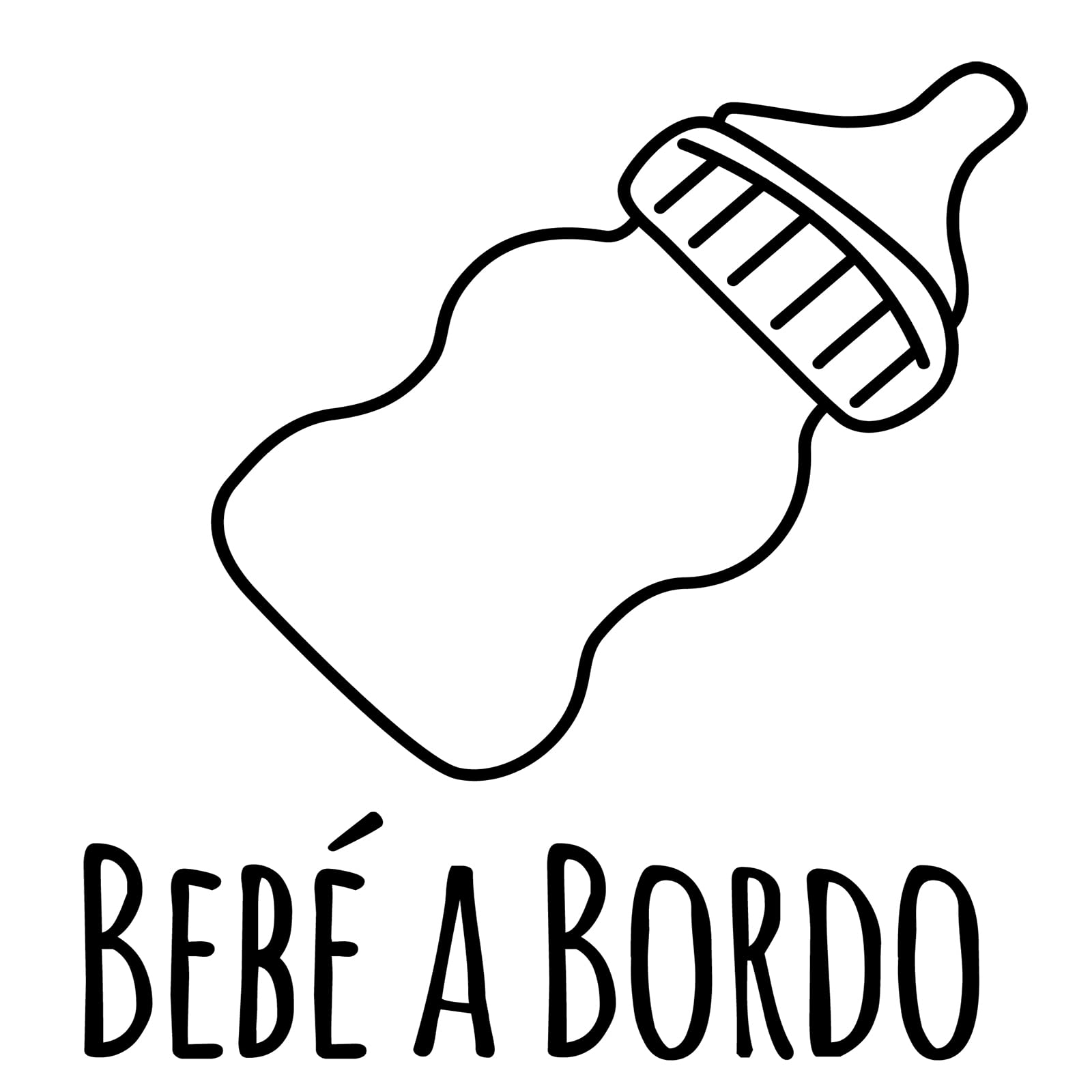 Pegatina Bebé a Bordo. Adhesivo vinilo para coche o moto. Sticker (Baby On Board, Baby In Car) (41.Bebé niño triángulo) — view 38