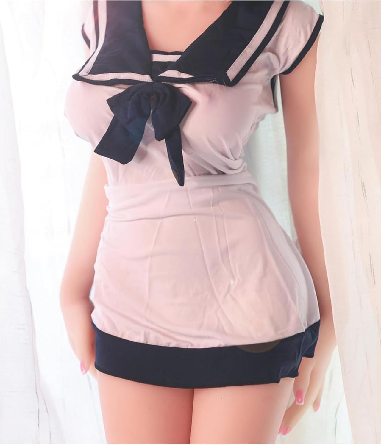 Realistic Sex Doll Big Jelly-Gel Breasts Life Size Full Size Sex Doll for Men Silicone TPE Female Torso Full Body Sex Dolls Built in Sturdy Stainless Steel Frame with Foot Standing Adult Love Dolls