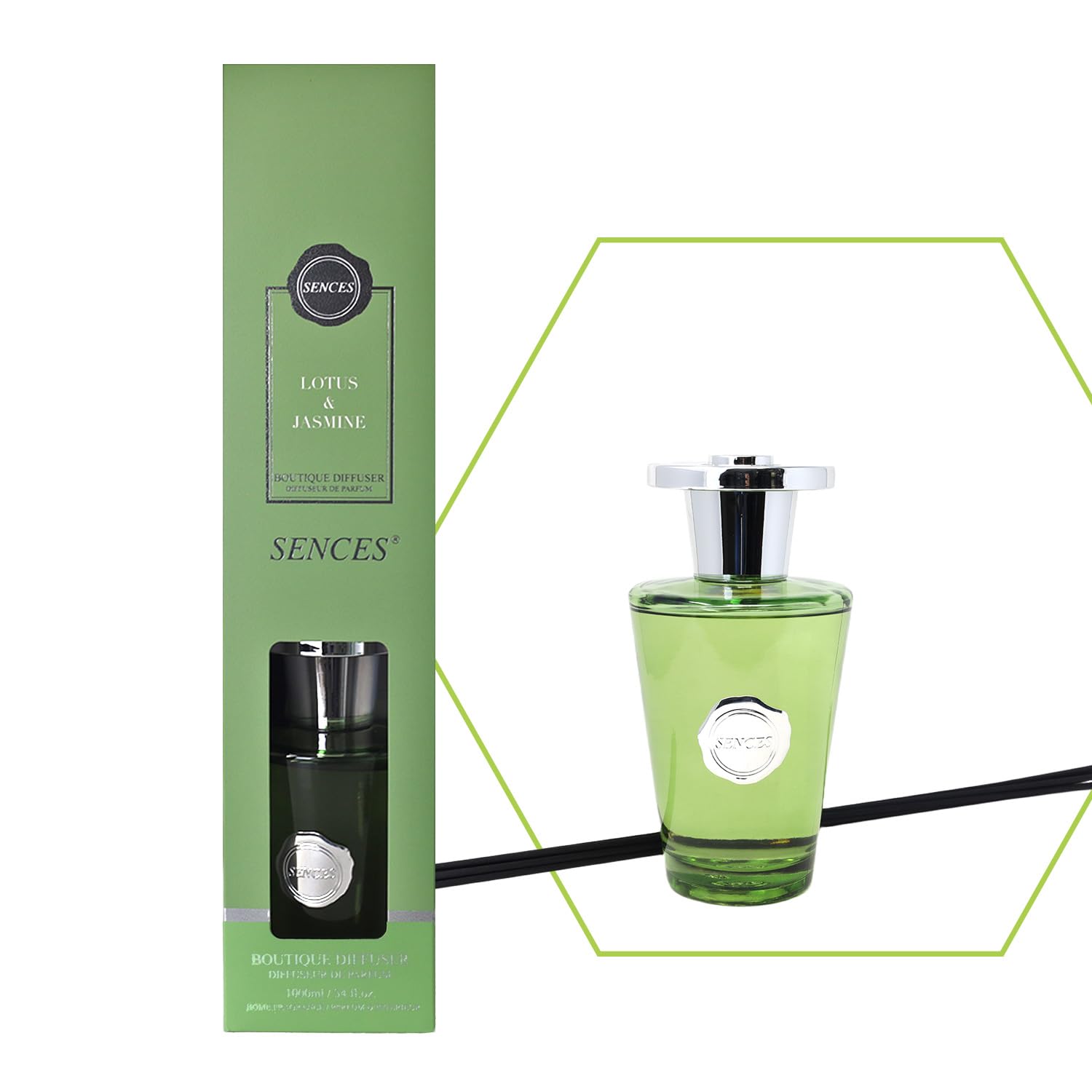 Baltus Reed Diffuser 1000ml Scented Wick Fragrance Lotus Jasmine Aromatherapy