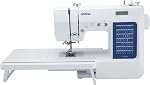 Brother CS7000X Machine à coudre et à patcher LCD Affichage 70 Des points de repère intégrés, LCD Affichage, 10 Pieds presseurs inclus, Table de quilting large, Fil à aiguille automatique, Bobbine rapide