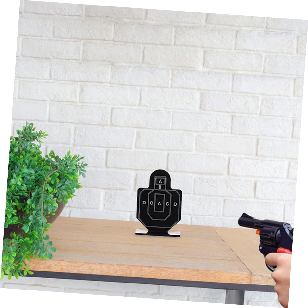 Abaodam 2 Boxes Aluminum Alloy Shooting Game Targets for Indoor Training Sturdy Targets with Stable Stand Accuracy and Hit Rate for Recreational and Practice Use