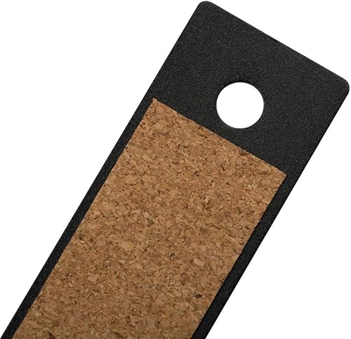 Miniatura 4 de JAM PAPER Regla de aluminio fuerte  12 pulgadas  Regla de metal con respaldo de corcho antideslizante  Negro metálico  Se vende individualmente