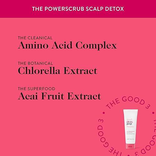 Miniatura 4 de good.clean.goop beauty The PowerScrub Scalp Detox  Champú clarificador para desintoxicar el cabello y el cuero cabelludo  Exfoliante de sal con