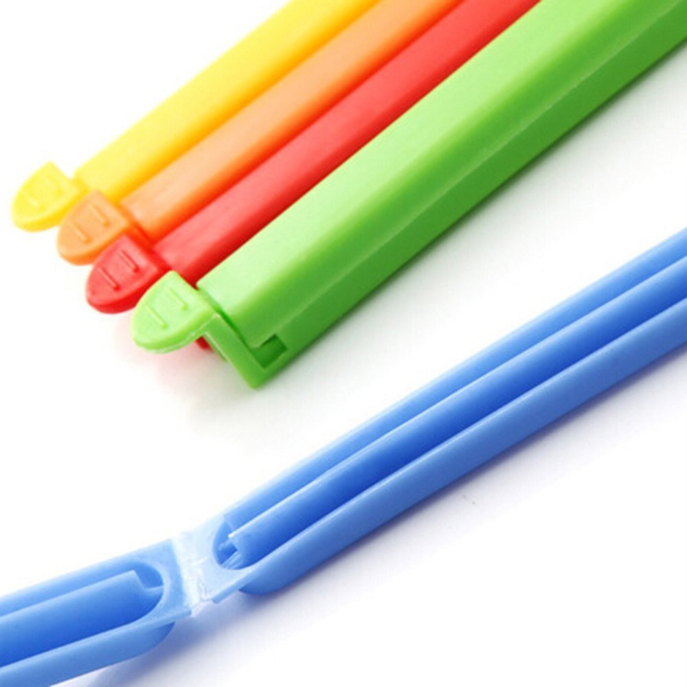 4 Stuks Voedsel Zak Afdichting Clips, Herbruikbare Elastische Knop Snack Klem Plastic Keuken Opslag Sealer Multifunctionele Vers Houden Tas Clip