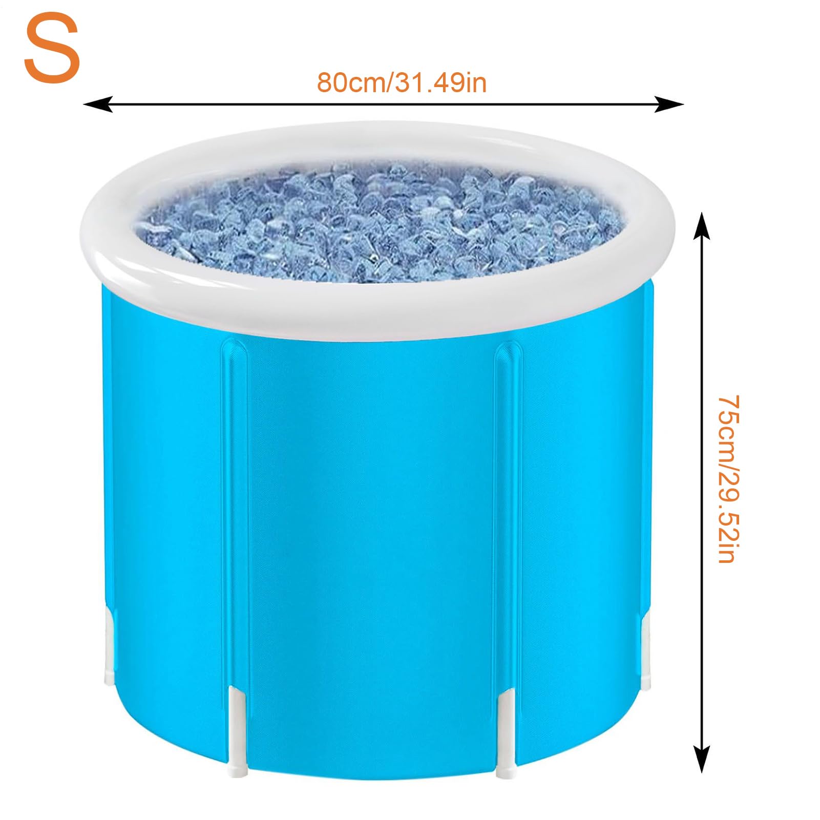 Bañera Inflable con Bomba de Aire y Cesta Portátil Incluida | Ducha Spa de Pie para Interior para Adultos y Niños Baño Gimnasio Interior Exterior Hogar Viajes SPA Camping