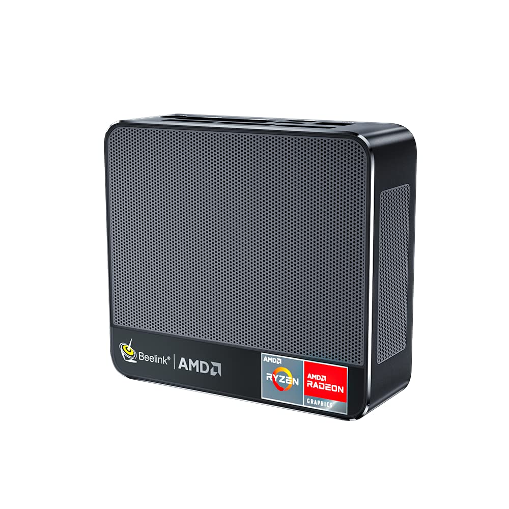 SER3 Mini Desktop Computer PC Office Gaming with AMD Ryzen 7 3750H Turbo 4Ghz 3 Cache 384KB 2MB 4MB 4C8T Vega 10 Graphics 16GB DDR4 500GB SSD Support Windows 11 4K Three Display