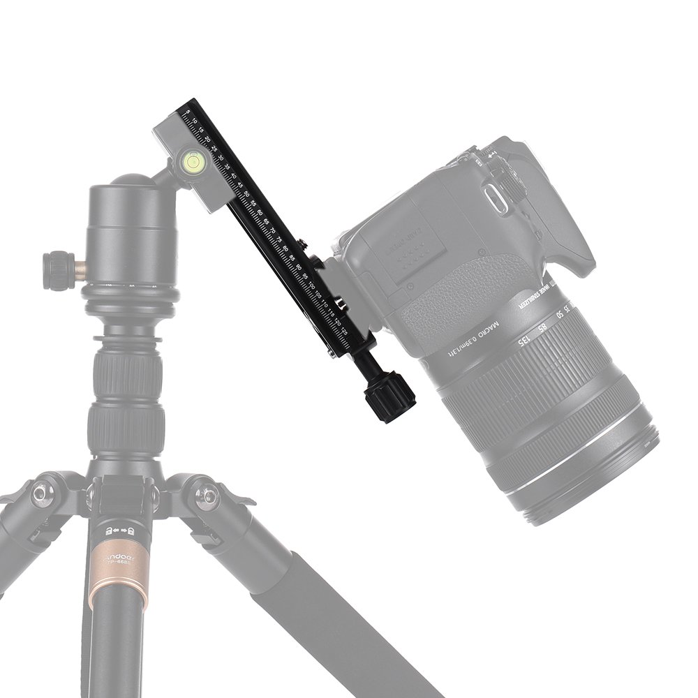 Glissière Nodale En Aluminium Pour Rail Photo – 200 Mm, Compatible Trépieds, Niveau à Bulle Intégré