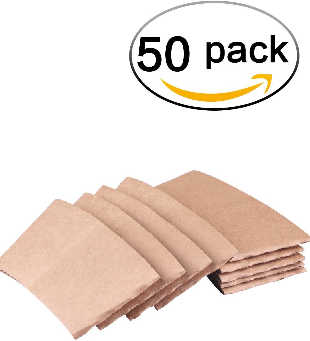 Protective Corrugated Coffee Cup Sleeves Springpack Sleeves For 12oz 16 oz 20 Ounce,50 Count (coffee-50)