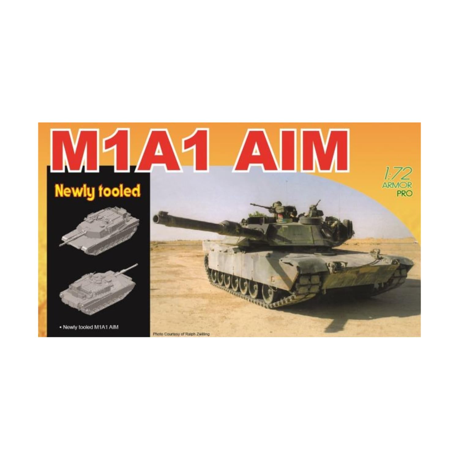 M1A1 Abrams AIM 1/72 Dragon char de combat miniature réplique plastique 7614 - 3