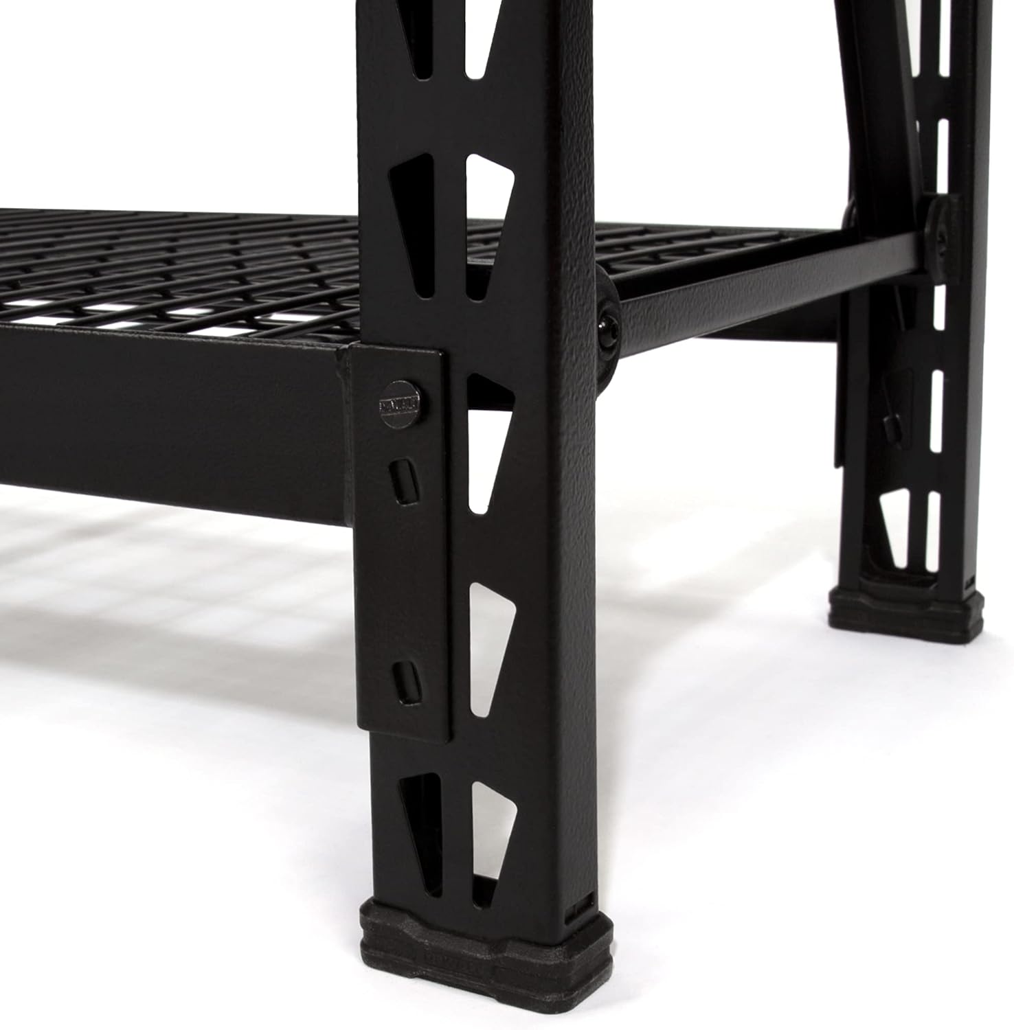 DEWALT 6-Foot Tall, 4 Shelf Steel Wire Deck Industrial Storage Rack, Adjustable for Custom Workshop/Garage Storage Solutions, Total Capacity: 10,000 lbs. (DXST10000BLK)