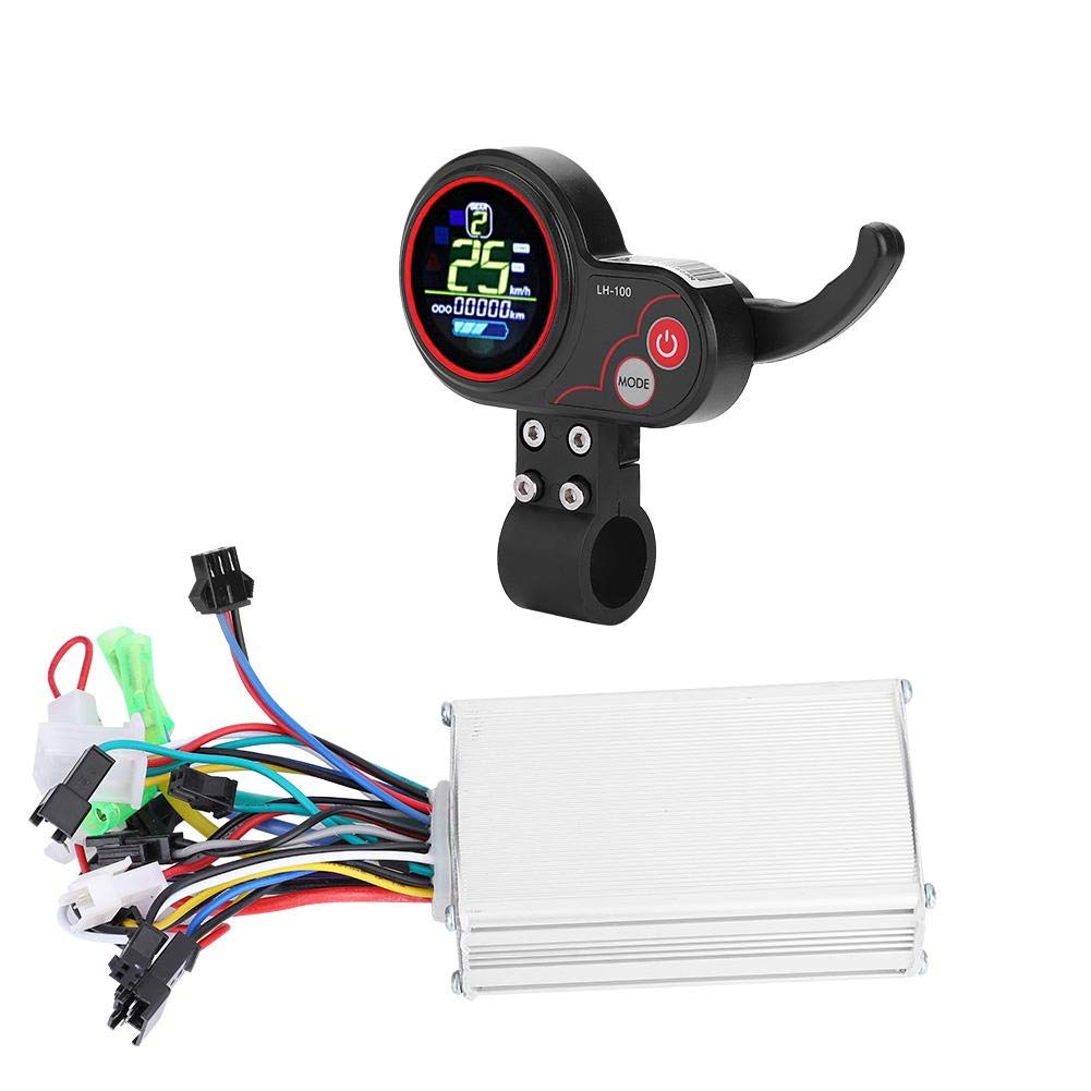 Nikou Pannello di Controllo Controller-LCD Display con Interruttore di velocità variabile Accessorio per Scooter Elettrico(48V 250 / 350W)