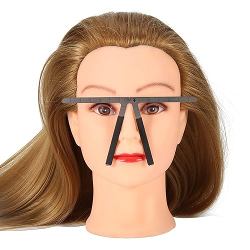 Miniatura 7 de YUYTE Regla de cejas Posicionamiento de tres puntos Regla permanente Adhesiva Ceja Microblading Ruler Stencil Medida Herramienta