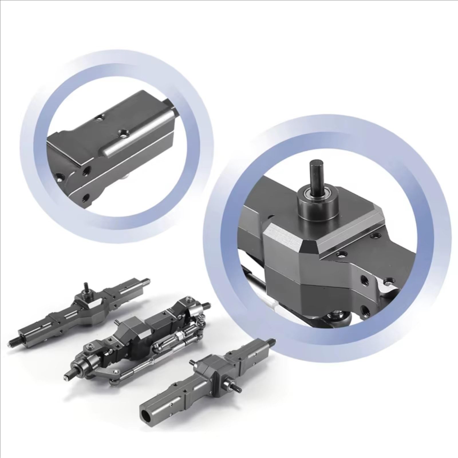 Compatibile Con WPL B16 B36 6WD 1/16 RC Truck Cars Aggiornamenti Parti Accessori Set Di Assali Anteriori E Posteriori In Lega Alluminio Accessori