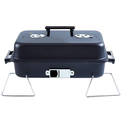Portable Charcoal Grill with Lid Folding Tabletop BBQ Grill Barbecue Grill for Outdoor Cooking Camping Picnic Patio Backyard Cooking