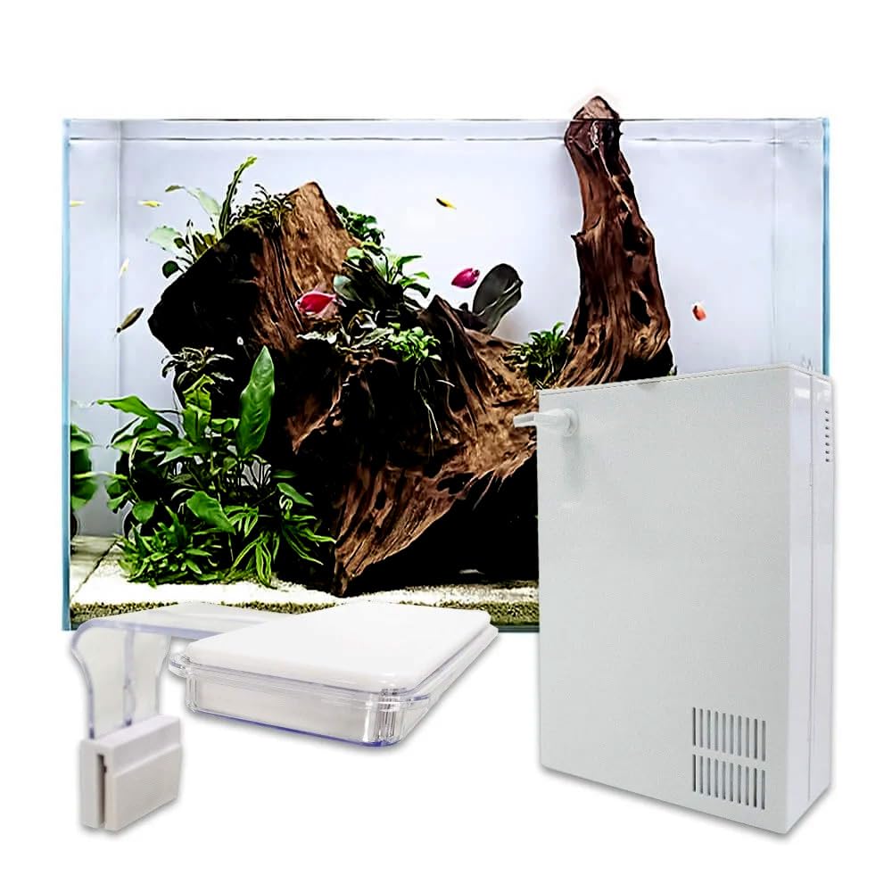 Swell Glass Fish Tank Aquarium Kit 30-60cm (60CM - 63L) LED Light - Filter Included