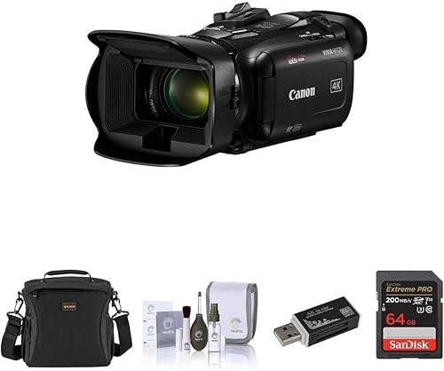 Miniatura 1 de Canon VIXIA HF G70 4K Ultra HD videocámara con lente de zoom óptico 20x con tarjeta SD de 64 GB bolsa de hombro kit de limpieza lector de tarjetas