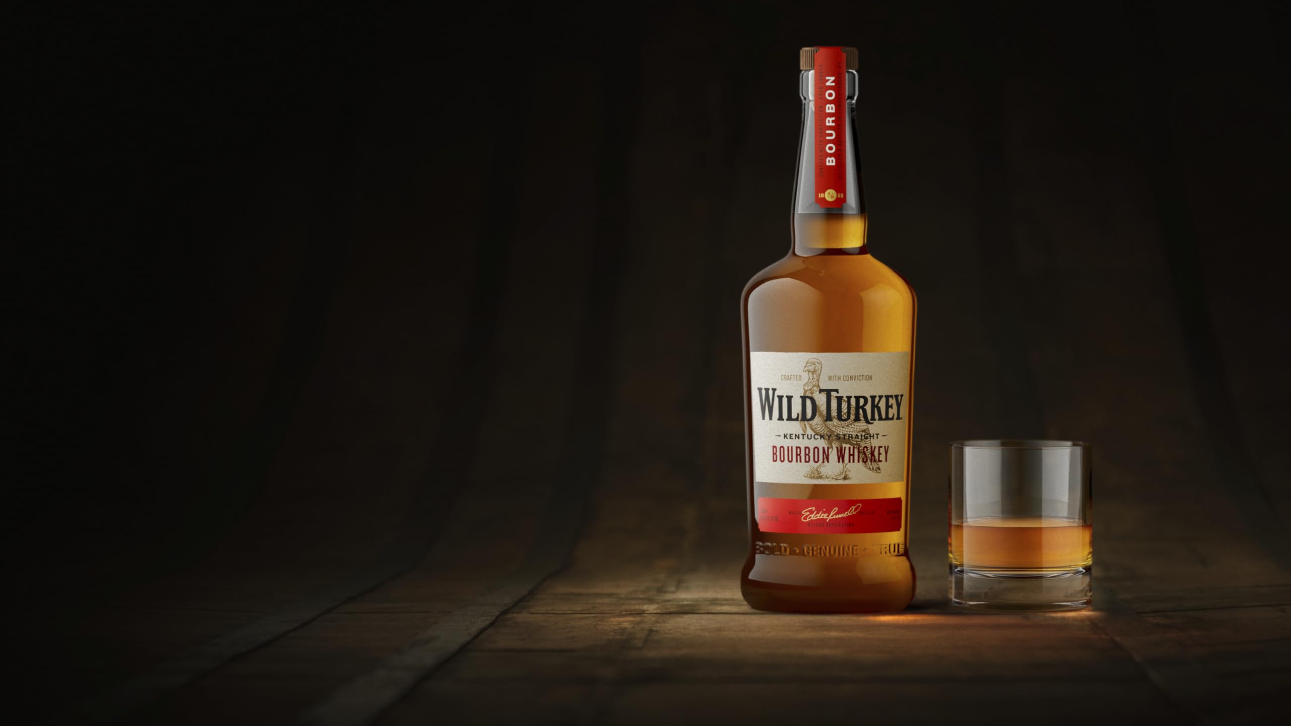 Wild Turkey - Bourbon, 70 cl, Kentucky Straight Bourbon Whiskey, 40,5% Vol