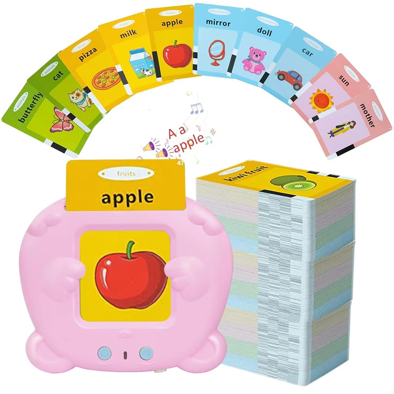 Talking Flash Cards, 510 Sight Words Talking Flash Cards, Toddler Toys for 3-12 Year Old Girls and Boys, Autism Sensory Toys, Speech Therapy Toys, Learning Montessori Toys for 3 Year Old.