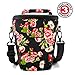 USA Gear DSLR Camera Case for Men and Women with Top Loading Accessibility, Adjustable Shoulder, Small Camera Sling Bag, Travel Padded Handle - Camera Holster Bag for Nikon, Canon, Panasonic (Floral)