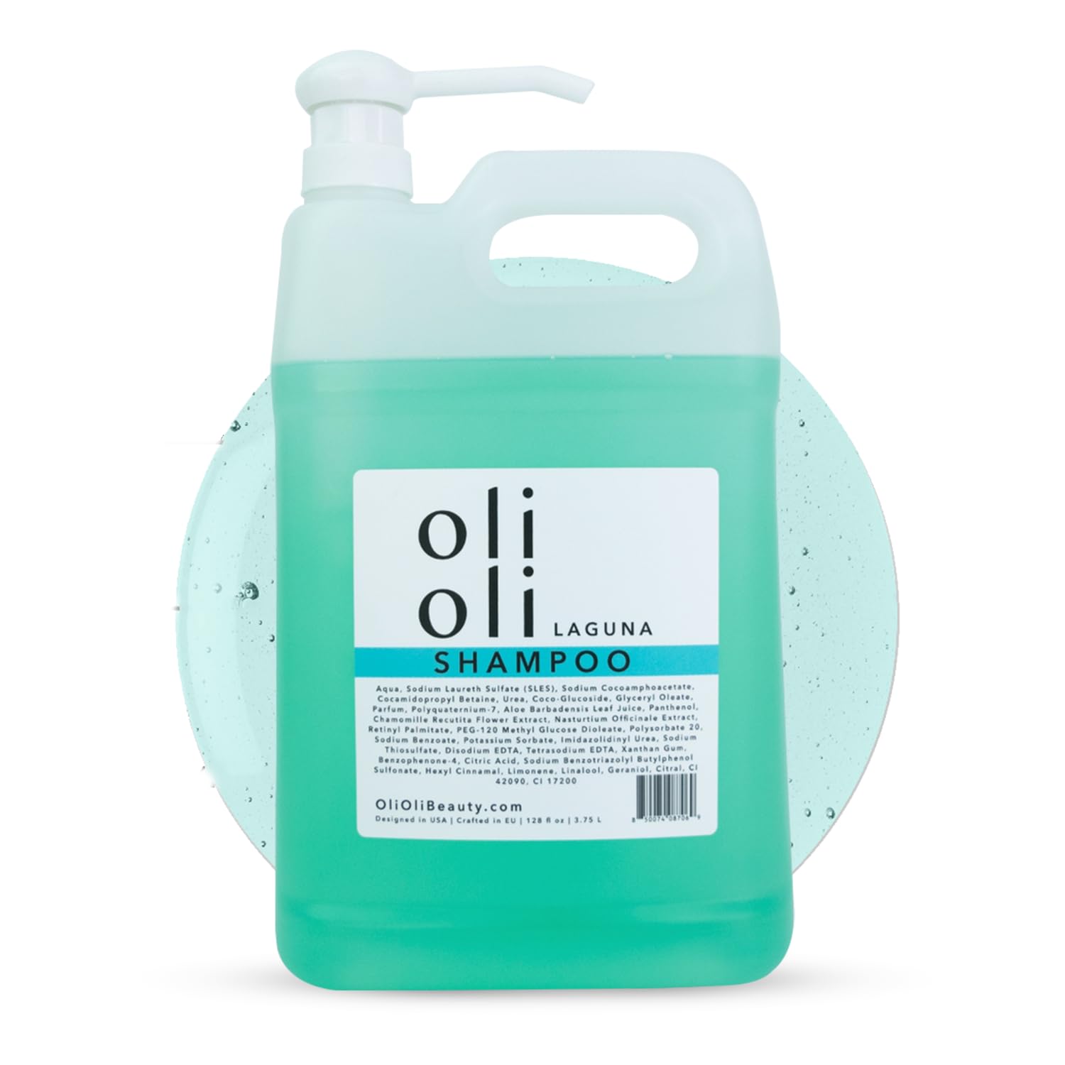 OLIOLI Daily Detox Shampoo 128oz Refill | Clarifying Detox Shampoo with Aloe, Vitamin B5, Watercress & Chamomile | Gentle Clarifying for Build Up, Chlorine & Mineral Residue
