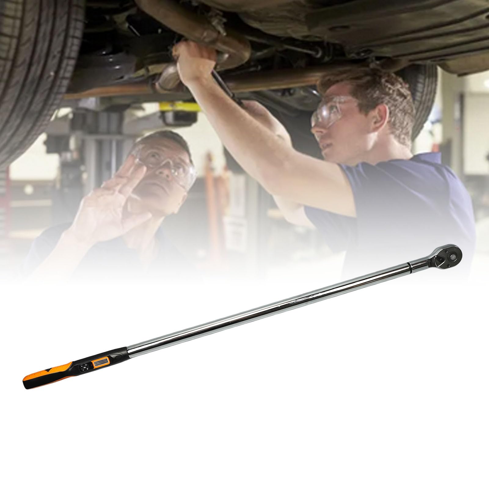 TOOLSGO 3/4 Inch Drive Digital Torsion Wrench 30-500Nm/22.1-368.8 Ft.lb High Precision Aluminum Alloy Electronic Torsion Spanner for Industrial Construction