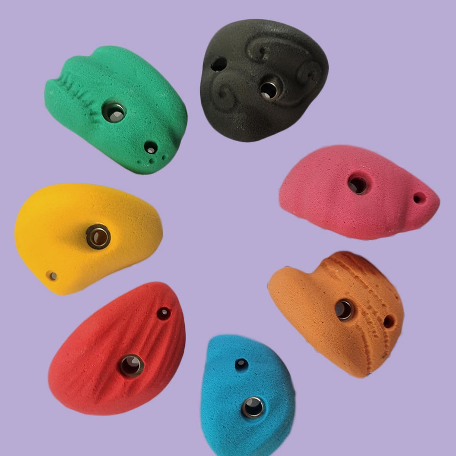 Kit per Arrampicata su Parete di Roccia per Principianti, buona Presa, Resina ad Resistenza Testurizzata, Varie Forme, Prese per Arrampicata per