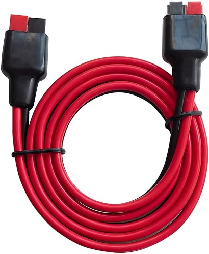 Cable de extensión de carga solar, adaptador de batería de 14 AWG 45 A, compatible con generador solar, estación de energía portátil (14 AWG 3.3