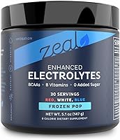 Vista 22 de Zeal Electrolyte Powder - 90 porciones Polvo de electrolitos Keto Cero azúcar, BCAA, vitaminas B Potasio, zinc, magnesio Bebida