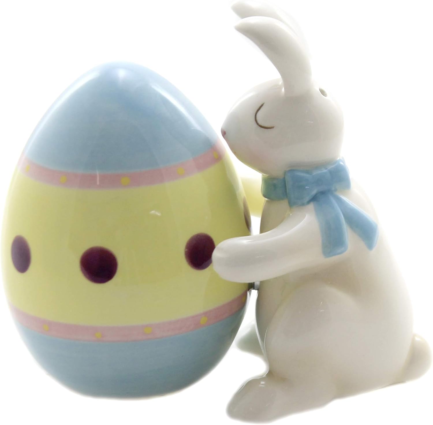 Pacific Trading Easter Bunny Egg Magnetic Salt Pepper Shaker Set